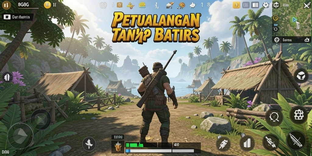 Screenshot gameplay 8G8G menampilkan eksplorasi dunia terbuka yang menakjubkan.