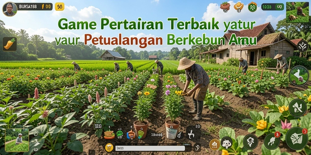 Tampilan gameplay Farming yang seru dan menarik dari BURSA188.