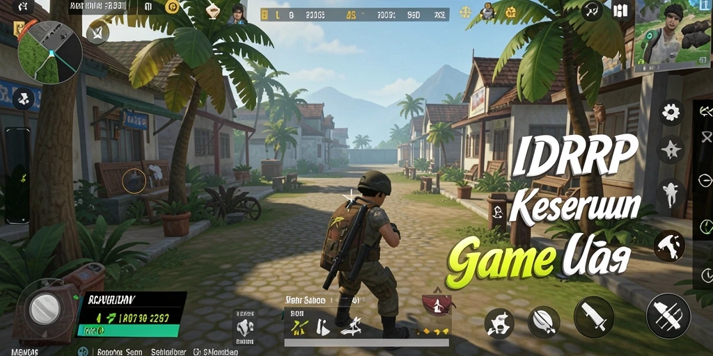 Gameplay menarik di IDRRP dengan desain yang cerah dan interaktif.