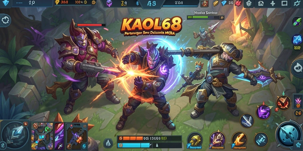 Tampilan menarik dari gameplay <strong>KAOL68</strong> saat pertempuran sengit.