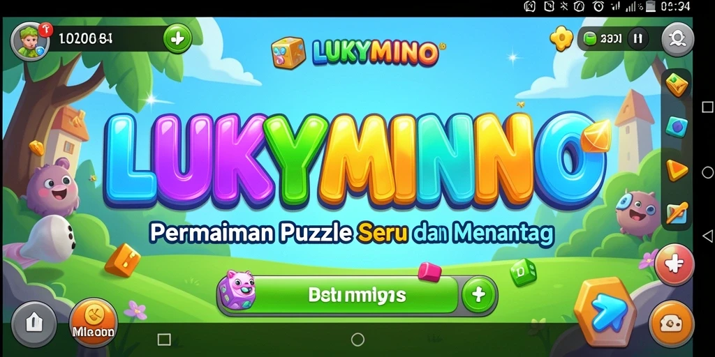Gameplay menantang LUKYMINO yang penuh warna dan teka-teki.
