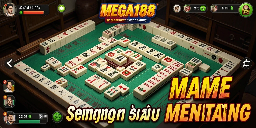 Tampilan gameplay menarik dari MEGA188 saat bermain Mahjong.
