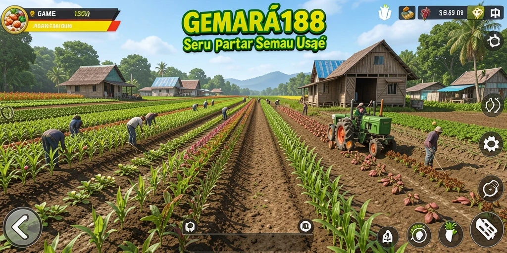 Screenshot MENARA188 menampilkan aktivitas bercocok tanam yang menarik.