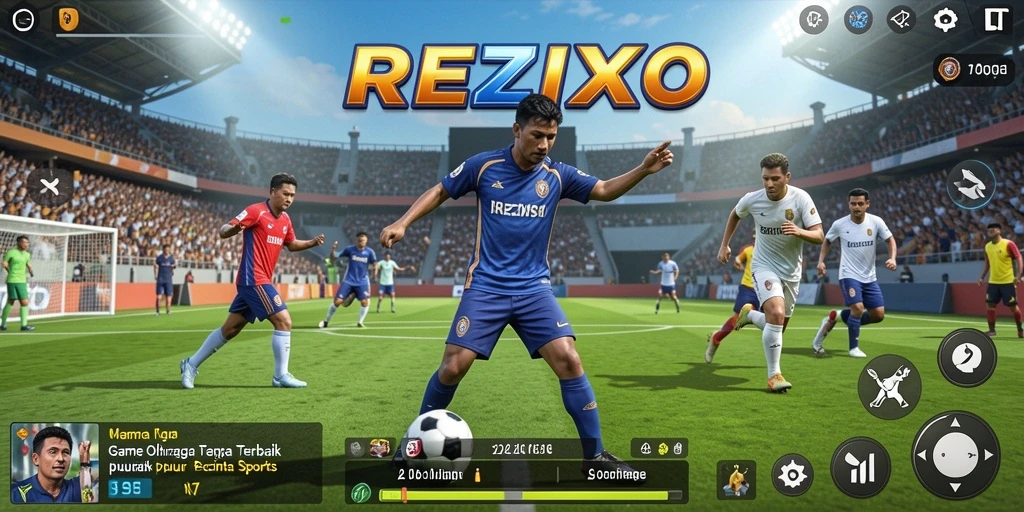 Tangkapan layar REZIXO menampilkan gameplay seru saat bertanding dalam olahraga.