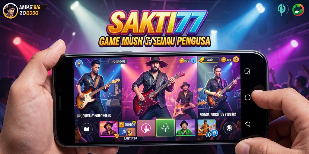 Tampilan gameplay SAKTI77 menunjukkan keseruan dalam bermain musik.
