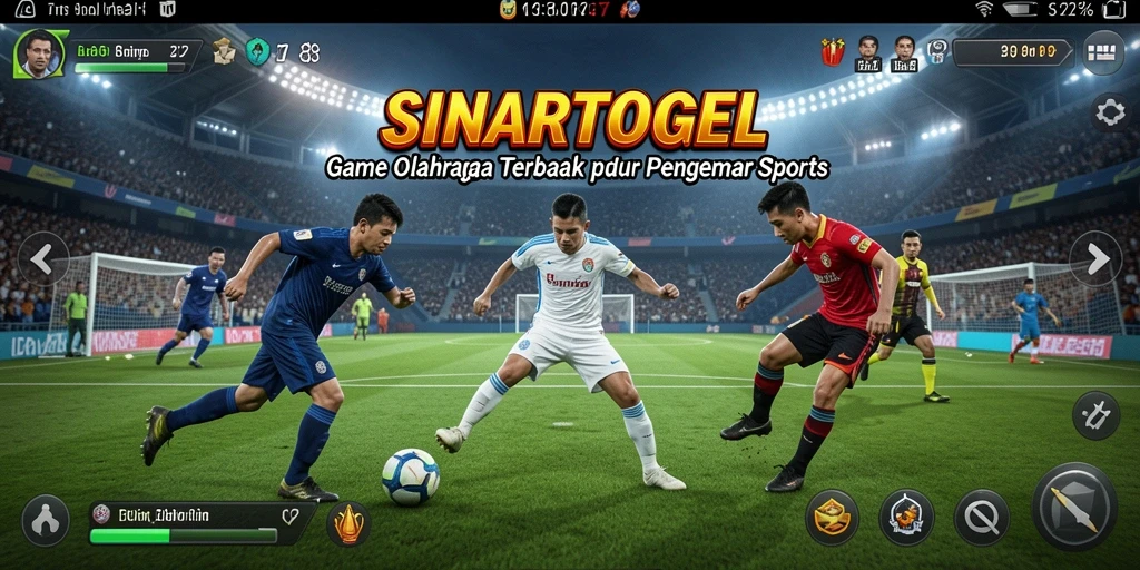 Tangkapan layar gameplay SINARTOGEL menunjukkan aksi olahraga yang mengasyikkan.