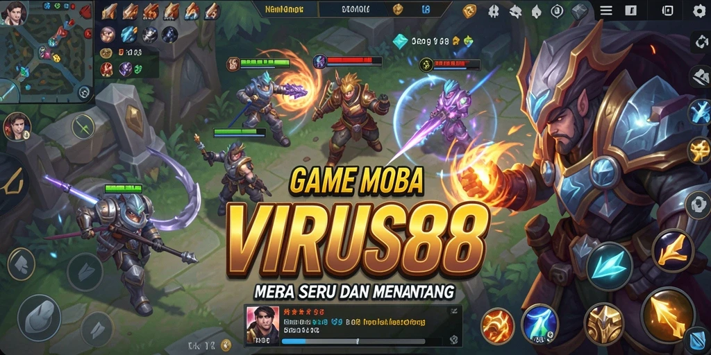 Screenshot dari aksi gameplay seru VIRUS88